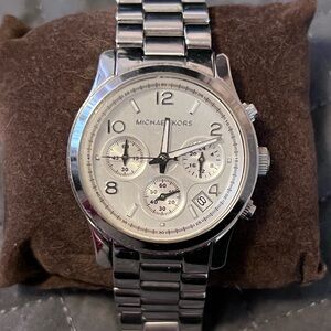 Michael Kors Men's Silver Chronograph Watch